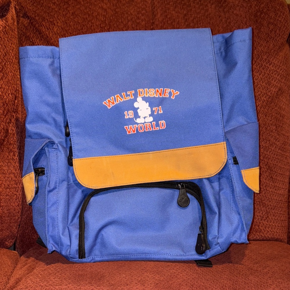 Disney Blue and Tan Backpack